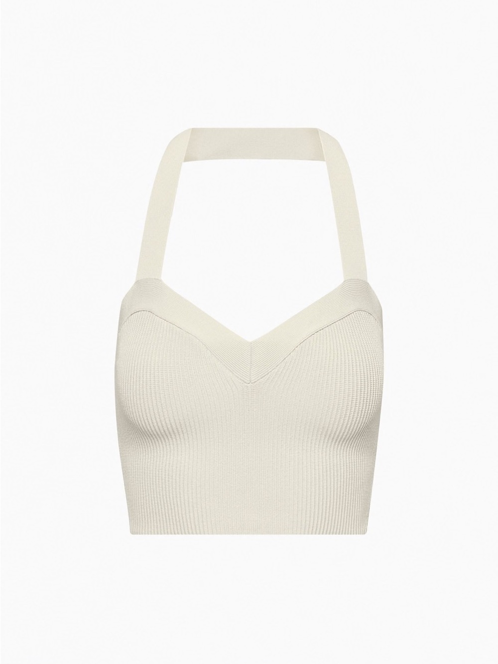 Aritzia Parrish Sculpt Knit Halter Top